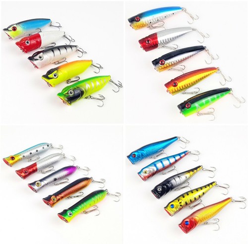 5er set popper wobbler baits - popper,