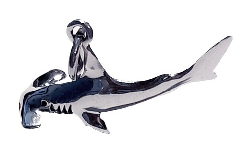 Silber anhänger hai hammerhai - silber,