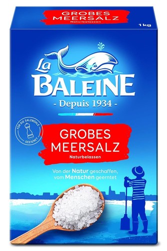 Baleine grobes meersalz 1kg - baleine,